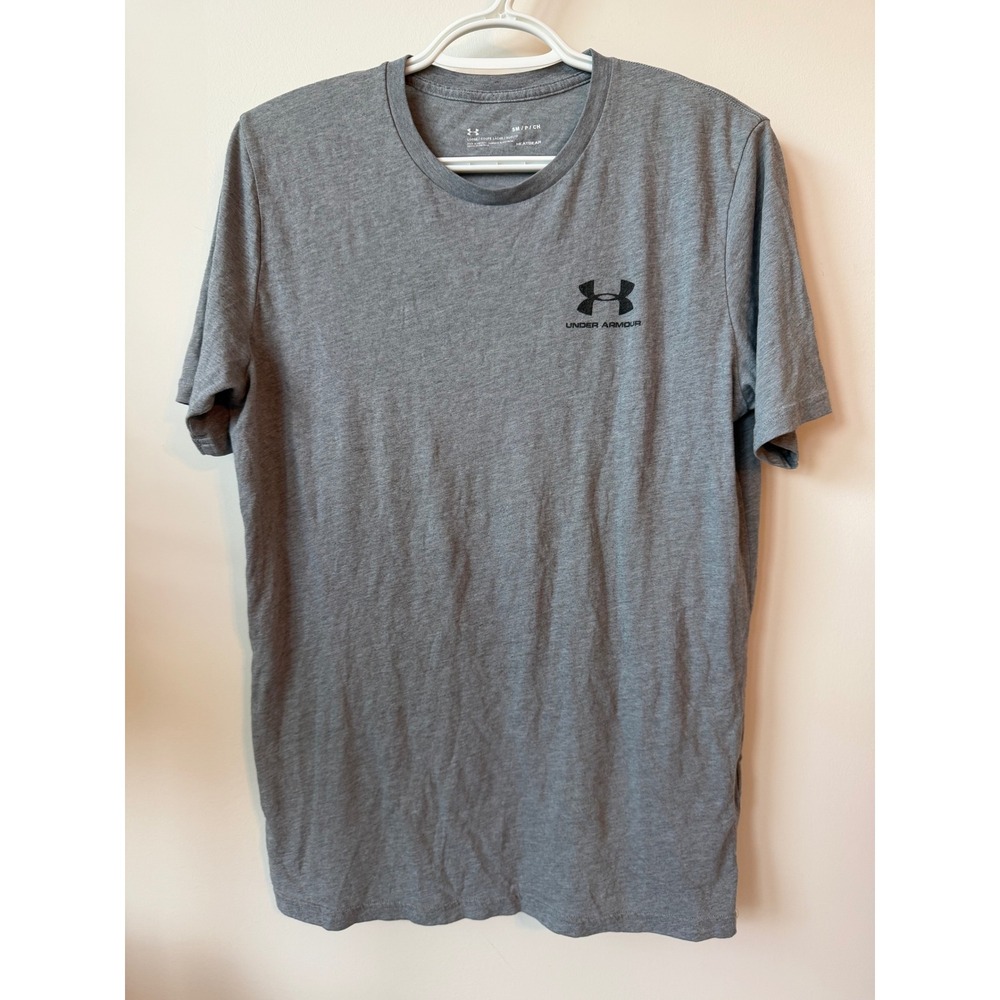 Under Armour Mens HeatGear Loose Fit Short Sleeve T-Shirt Heather Gray Small